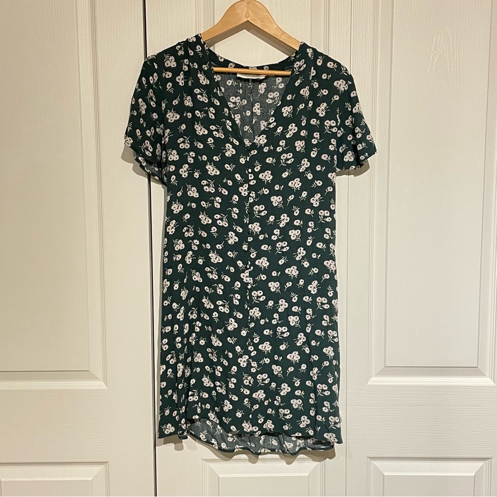 Plenty Flowy Flower Dress Cinch Tie Casual Size XS